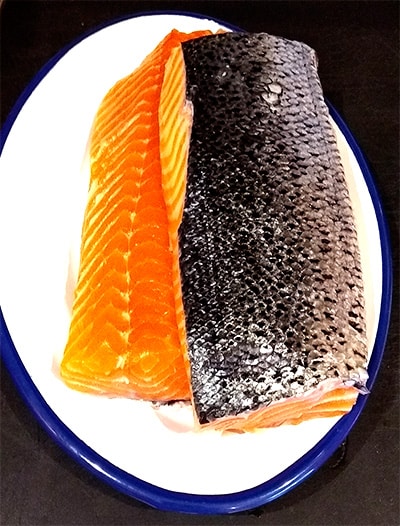 Cortar salmon Barbacoa World